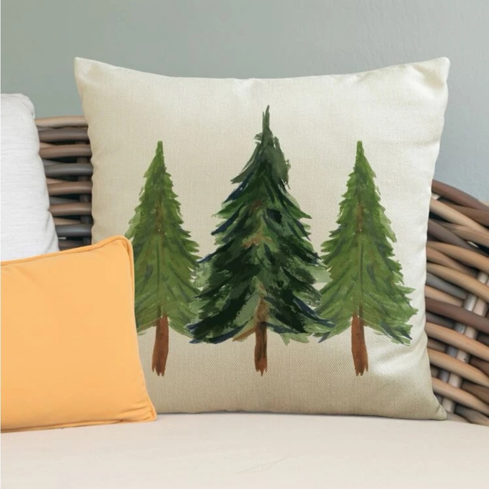 Christmas Tree ๐ Linen Cushion Cover (Case Only) - Picture 1 of 3
